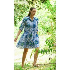 Ro’s Garden Blue June Deauville Dress Size XS