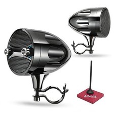 Bluetooth Motorcycle Speakers - Waterproof, 200W RZR Speakers for ATV, Black