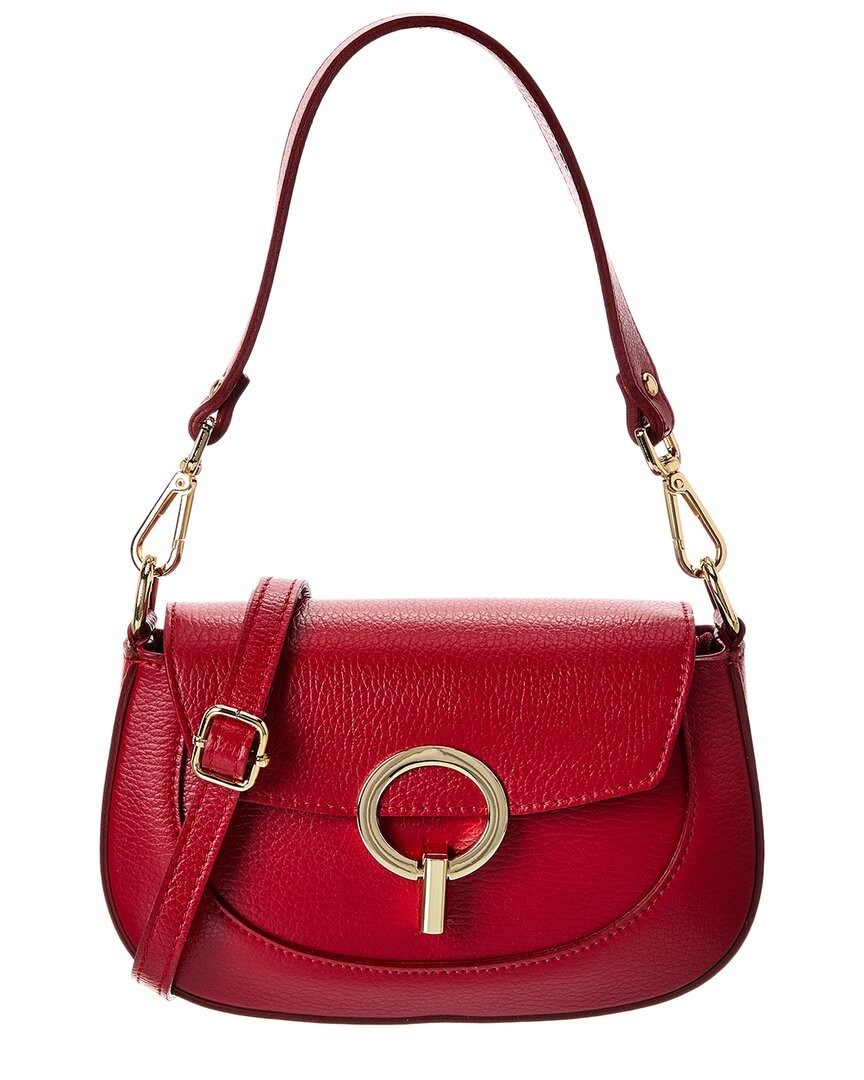 Persaman New York Amber Leather Crossbody Womens Red 19490₽