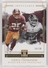 2018 Panini Impeccable Gold 10/10 Chris Thompson #83 2r8