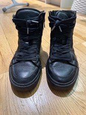 Zadig Voltaire Black Flash High Top Sneakers - Eur Size 37