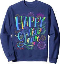 Happy New Year 2026 Celebration Design Unisex Crewneck Sweatshirt