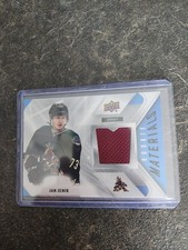 2021-22 Upper Deck Series 2 Rookie Materials Jan Jenik Card# RM-JJ. rookie card picture