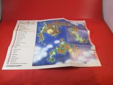 Final Fantasy III Super Nintendo SNES Foldable World of Ruin/Bal Map Poster V