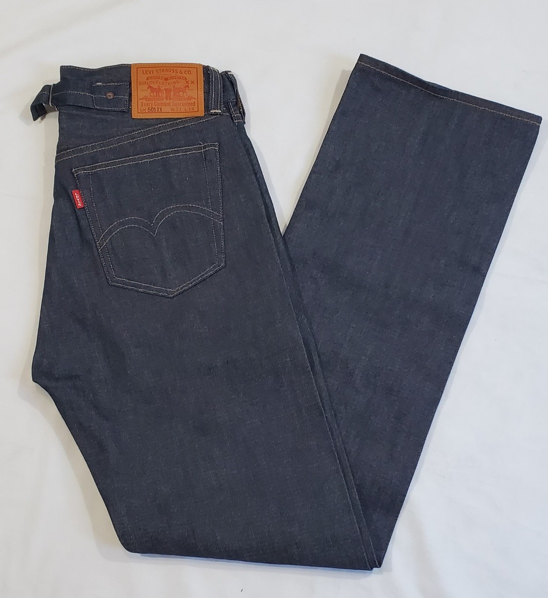 NWOT Levis LVC 1937 501XX Selvedge Denim Back-Buckle Jeans Men' Sz