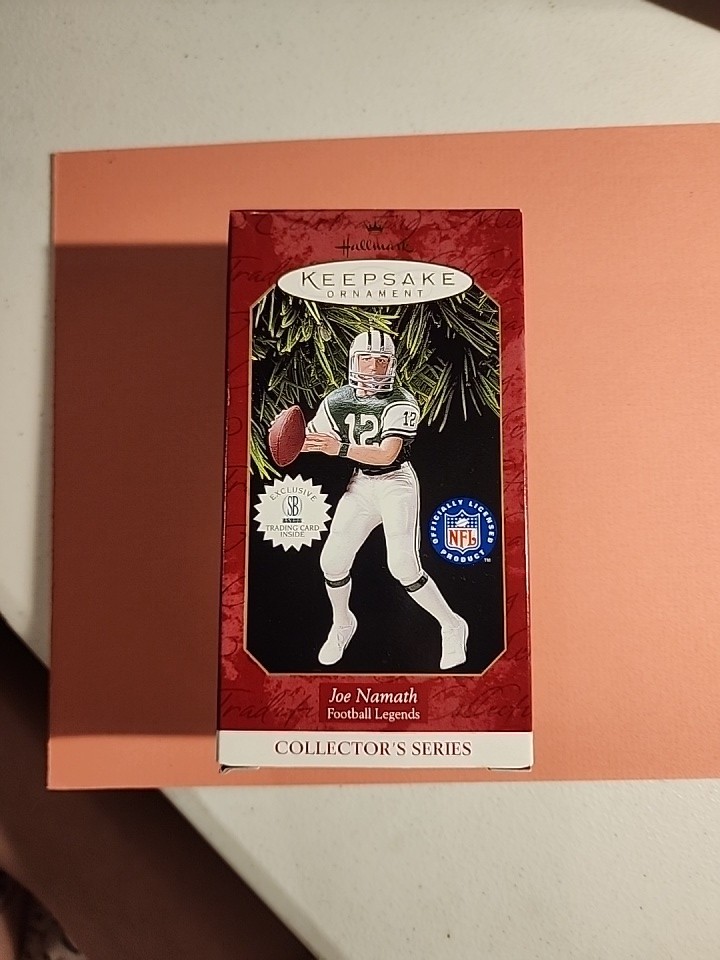 Joe Namath NY Jets NFL Football Legends Series 3 Hallmark Christmas Ornament