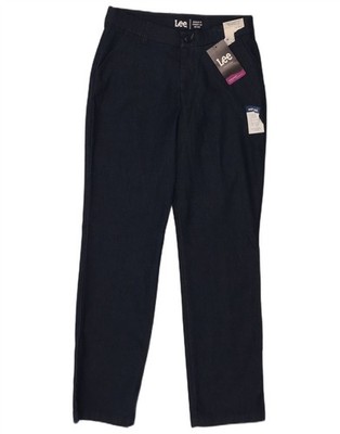 Lee Damen Mid Rise Chino Hose US 6 Medium W28 L30 Marineblau AF20