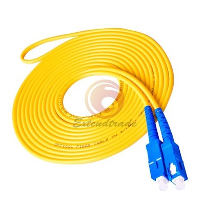 20M SC UPC-SC UPC   3.0mm PVC Single Mode Fiber Patch Cord Cable Jumper #hj