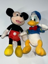 Lot of 2 9 Disney Plush Mickey Mouse and Donald Duck