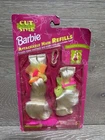 VTG `94 Cut & Style Barbie Attachable Hair Refills Doll Extensions Blonde  NOS