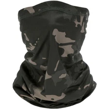 Brown Khaki Hunter Neck Gaiter Helmet Liner Camouflage Multi Function Face Mask