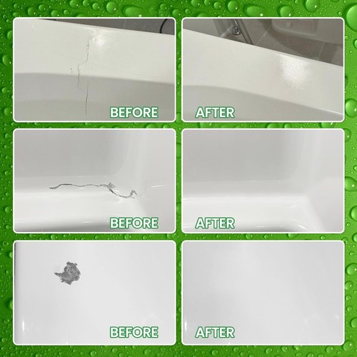 30mL White Tub & Tile Paint – Porcelain Repair Kit for Bathtub, Sink, Toilet & - Picture 3 of 13