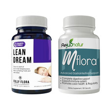Sleep Aid Stress Relief Sleeping Pills & Mflora Probiotics Digestive