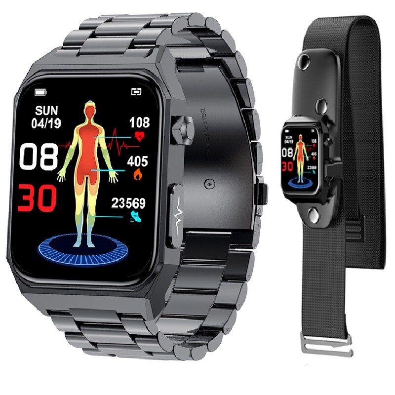 2024 EKG+PPG+PPT+HRV Monitor Elektrokardiogramm Smartwatches IP68