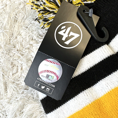 Men's '47 Black Pittsburgh Pirates State Line Cuffed Knit Hat with