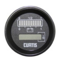 Curtis Stundenz&auml;hler, Batterie Entlade Anzeiger,12V f&uuml;r Hubwagen,Deichselstapler