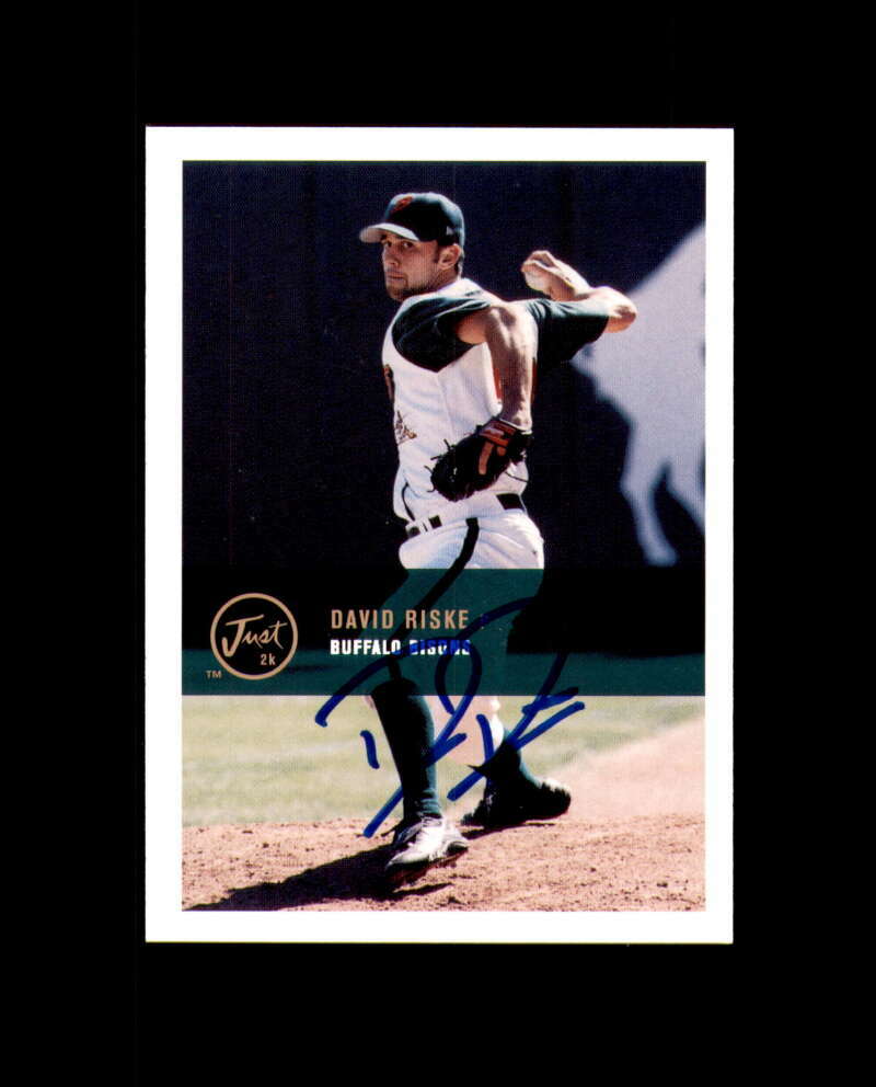 David Riske 2000 Just Autograph Bisons