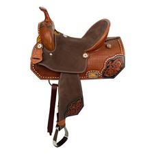 15 Inch - Double T Florence Fusion Barrel Style Saddle  New 