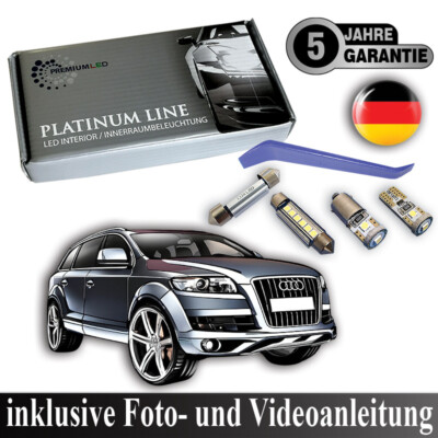 16x LED Innenraumbeleuchtung Komplettset für Audi Q7 4L 4LB CANBUS SMD Weiß