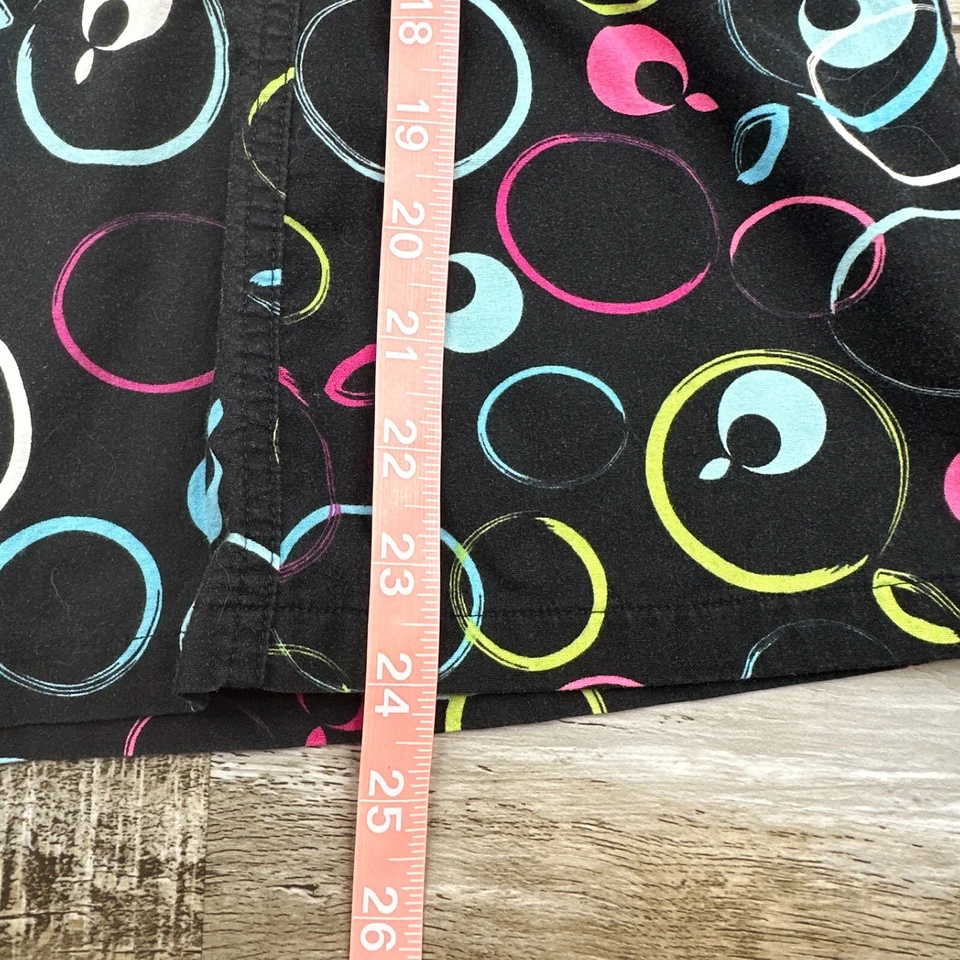 Blusa Médica Para Mujer M Peaches Deportiva Círculos Negros Enfermera Médica Foto 4 de 4