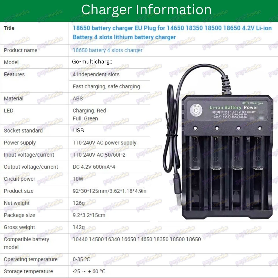 Camping Light LED Lamp Portable Torch for Fishing 2000mAh 3.7v Battery Installed - image 4 of 4
