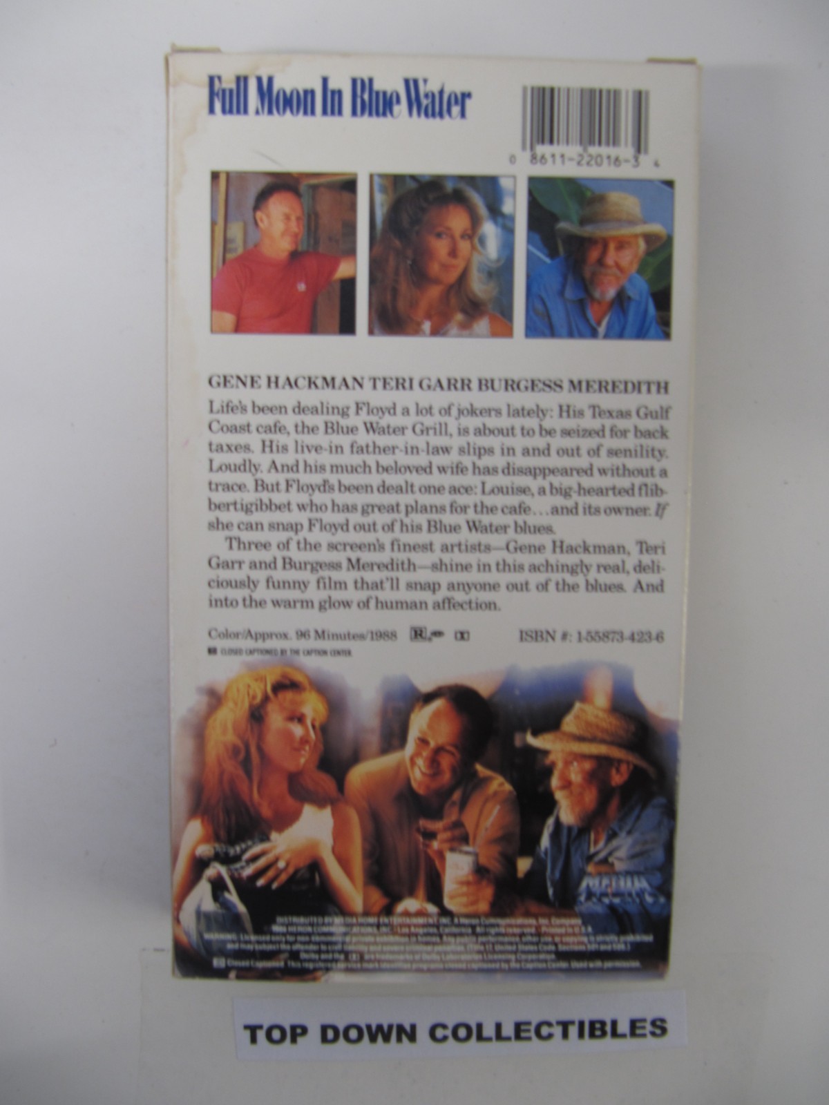 Full Moon In Blue Water Gene Hackman, Teri Garr, Burgess Meredith VHS