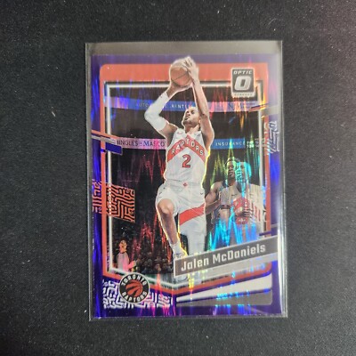 2023-24 Donruss Optic #79 Jalen McDaniels Purple Shock Raptors   L37
