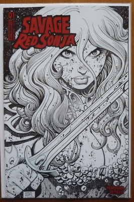 SAVAGE RED SONA #1 ''F'' ADAMS 1:10 VARIANT..PANOSIAN.DYNAMITE 2023 1ST PRINT.VFN+