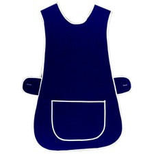 LADIES WOMEN TABARD APRON OVERALL KITCHEN CATERING CLEANING BAR PLUS SIZE POCKET