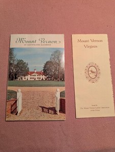 MOUNT VERNON, AN ILLUSTRATED HANDBOOK AND MAP 1968