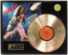 Ted Nugent - Weekend Warriors Gold LP Record Plaque Display
