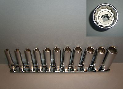 Koken RS 2305M/11 Stecknuss Satz 1/4'' Sw 4 bis 14mm 12-kant Lg. 50mm 11-tlg