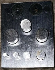 USA Round 7 Pc Vintage Disc Cutter Set Jewelry Making Punch Die USA 🇺🇸 NOS 