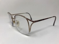 Echo Vintage Womens Eyeglasses Italy Halfrim M2025 C57M 53-18-125 Purple GC87