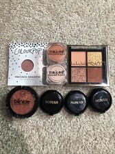Lot de 8 fards à paupières simples neufs couleur neutre pop, cosmétiques nus, nomade