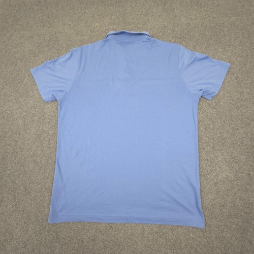 Raffi Shirt Mens LARGE Blue Short Sleeve collared Polo casual buttons Size L - Picture 5 of 10