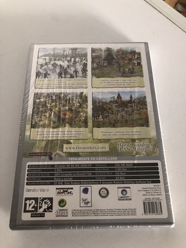 THE SETTLERS El Linaje De Los Reyes Pc Cd Rom Nuevo Precintado - Imagen 2 de 2