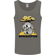 Apocalyptus Koala Bear Climate Change Armageddon Mens Vest Tank Top