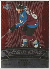 2006 2006-07 Black Diamond Ruby Rookie Gems Quad #206 Paul Stastny 041/100