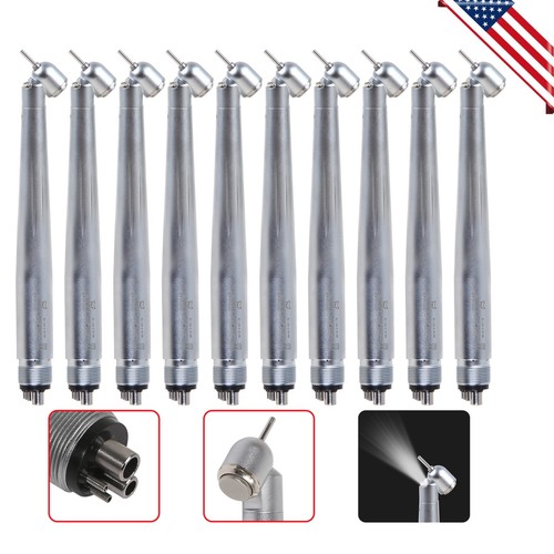 1-10 LED E-generator 45 Degree Fiber Optic Surgical Dental High Speed Handpiece - Picture 4 of 29