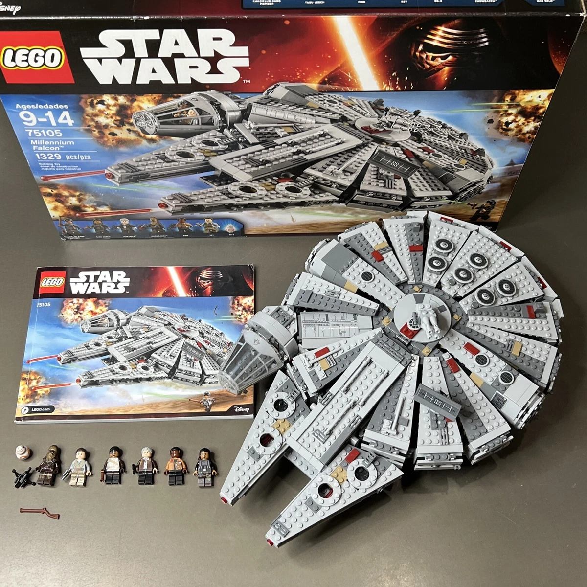 LEGO Star Wars 75105 - Millennium Falcon - Complete Box &amp; Instructions | eBay