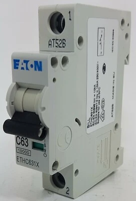 MEM Eaton BILL 63A 63 Amp Type C C63 Single Pole SP MCB Circuit Breaker ETHC631X