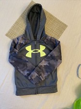 Under Armour gray kid  s graphic hoodie size 5