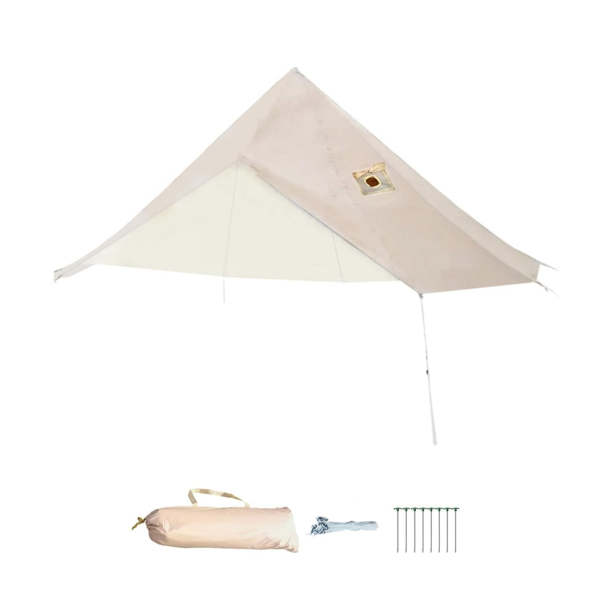 DANCHEL OUTDOOR Season Waterproof Rain Fly Tarp for Yurt Tent