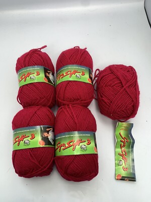 4+ Skeins Lana Moro Super Soft 3 Yarn 3 Ply 175 yds ea Color Plum