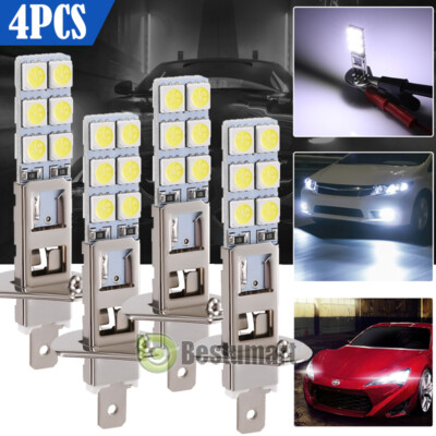 2/4x 600000LM H1 LED Headlight High Low Beam Kit Bulbs Super Bright White 6000K