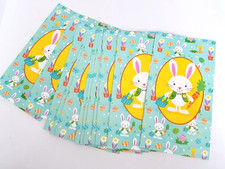 Easter Bunny Paper Goodie Bags - one dozen New Made in USA