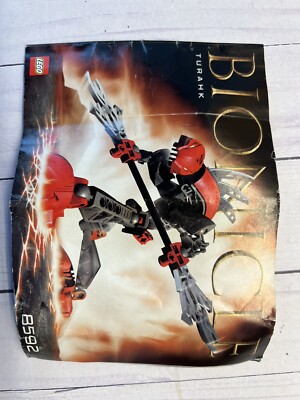Lego Bionicle: Rahkshi Turahk Set # 8592 w/ Manual & Canister No