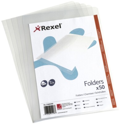 50 REXEL Sichthülle Top Quality, A4, PP, milchig, 0,15 mm