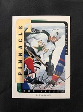 Pinnacle NHL Trading Card - Bob Bassen Stars Card 89 Signed